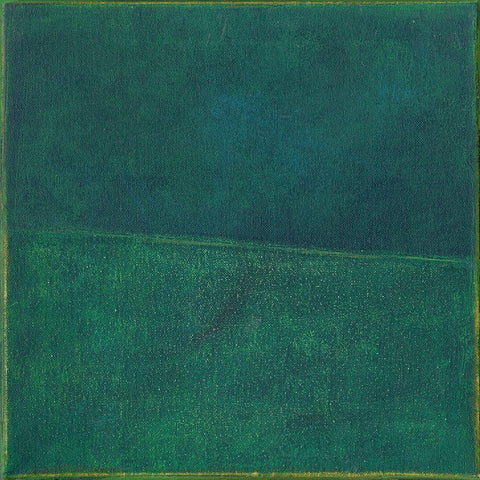 Green Zen II Black Ornate Wood Framed Art Print with Double Matting by Fuchs, Jodi