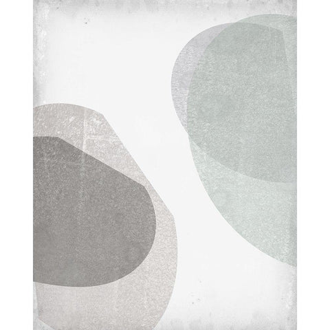 Soft Shapes III White Modern Wood Framed Art Print by Goldberger, Jennifer