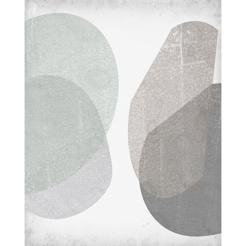 Soft Shapes IV Black Modern Wood Framed Art Print with Double Matting by Goldberger, Jennifer