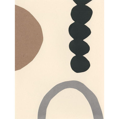 Contempo I White Modern Wood Framed Art Print by Stramel, Renee W.