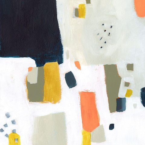 Spangle II Gold Ornate Wood Framed Art Print with Double Matting by Borges, Victoria