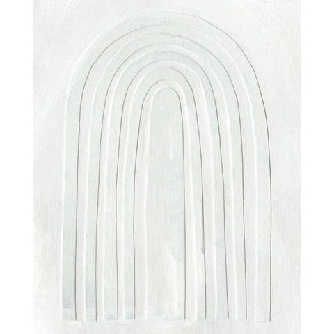 Arcobaleno Bianco II White Modern Wood Framed Art Print by Scarvey, Emma