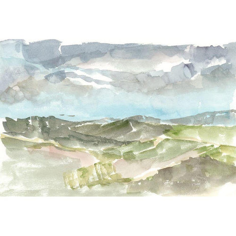 Valley Storm II White Modern Wood Framed Art Print by Harper, Ethan