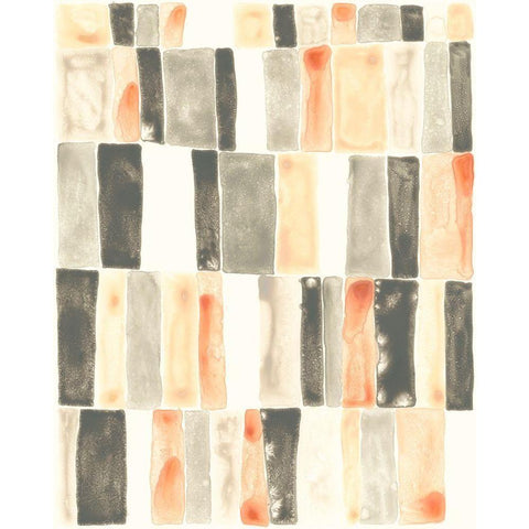 Soft Swatches I Gold Ornate Wood Framed Art Print with Double Matting by Vess, June Erica