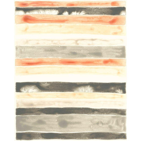 Soft Swatches III White Modern Wood Framed Art Print by Vess, June Erica