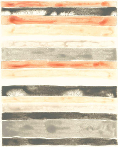 Soft Swatches III Black Ornate Wood Framed Art Print with Double Matting by Vess, June Erica