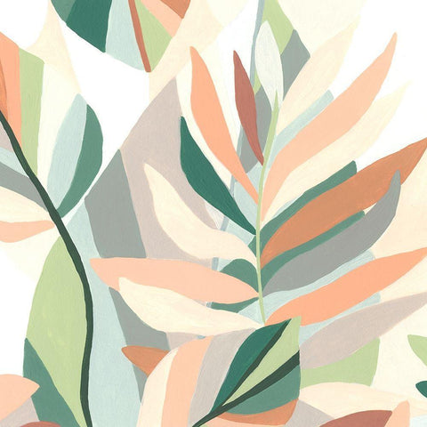 Soft Tropicals IV White Modern Wood Framed Art Print by Vess, June Erica