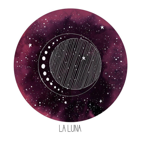 Celestial Orb II Black Ornate Wood Framed Art Print with Double Matting by Popp, Grace