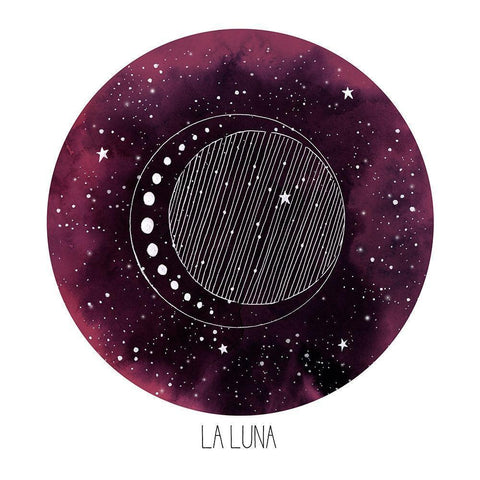 Celestial Orb II Black Modern Wood Framed Art Print by Popp, Grace