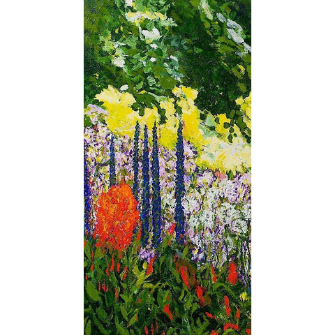 Under the Branch I White Modern Wood Framed Art Print by Friedlander, Allen