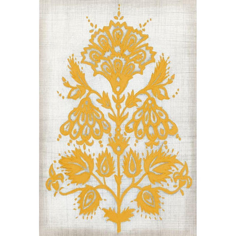 Custom Saffron Detail I White Modern Wood Framed Art Print by Meagher, Megan