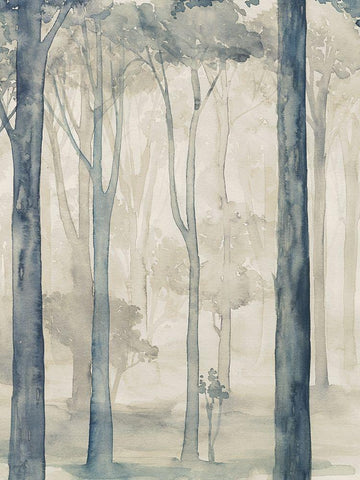 Custom Whispering Woodland I Black Ornate Wood Framed Art Print with Double Matting by Popp, Grace
