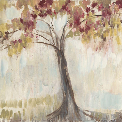 First of Fall I White Modern Wood Framed Art Print with Double Matting by Goldberger, Jennifer