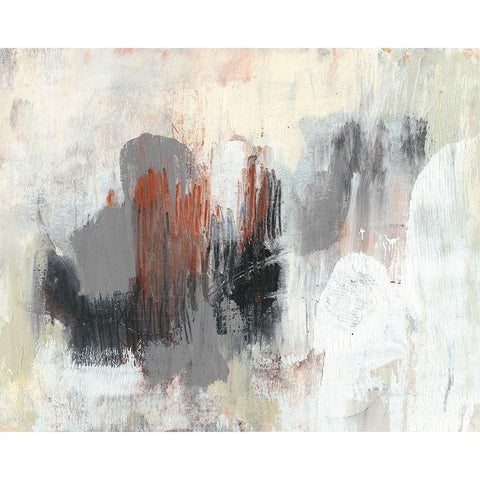 Neutrals and Rust II White Modern Wood Framed Art Print by Goldberger, Jennifer