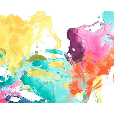 Elemental Motion II Gold Ornate Wood Framed Art Print with Double Matting by Vess, June Erica