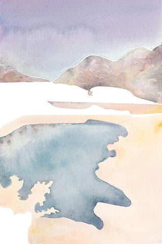 Cross Country Abstraction III Black Ornate Wood Framed Art Print with Double Matting by Chabot, Natasha