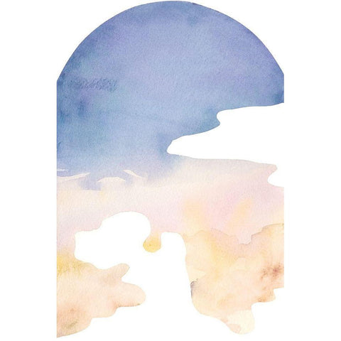 Cross Country Abstraction IV Gold Ornate Wood Framed Art Print with Double Matting by Chabot, Natasha