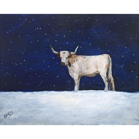 Journey Through the Snow III White Modern Wood Framed Art Print by Winkler, Kathy