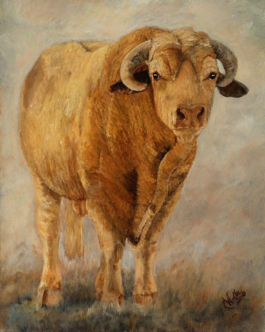 Tuff Enuff I Black Ornate Wood Framed Art Print with Double Matting by Winkler, Kathy