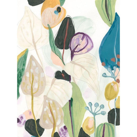 Wild Tropics II Black Modern Wood Framed Art Print by Vess, June Erica