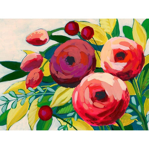 Vivacious Bloom II White Modern Wood Framed Art Print by Popp, Grace