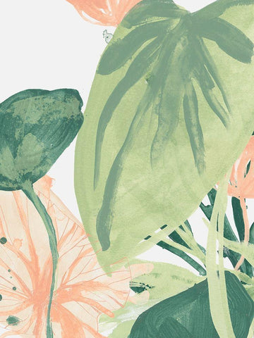 Blush Breeze II Black Ornate Wood Framed Art Print with Double Matting by Vess, June Erica