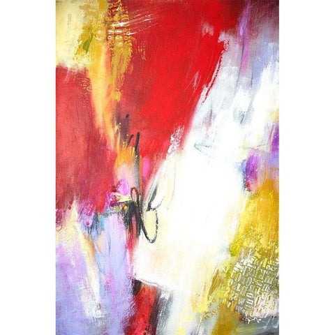 Text Blocking II Black Modern Wood Framed Art Print by Bothne, Janet