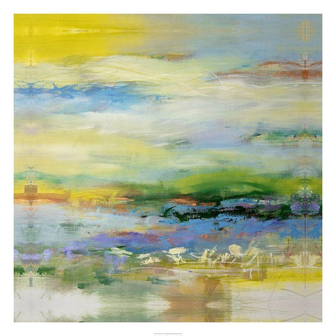 Call of the Calm Black Modern Wood Framed Art Print by Bothne, Janet