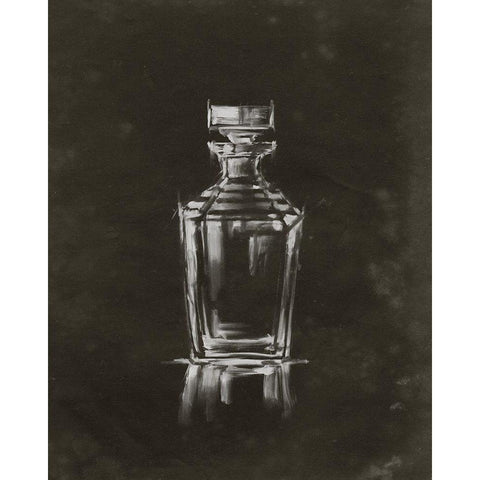 Crystal Barware IV Black Modern Wood Framed Art Print by Harper, Ethan