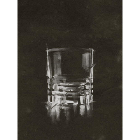 Crystal Barware V White Modern Wood Framed Art Print by Harper, Ethan