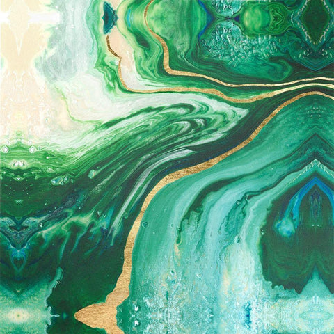 Embellished Amazonian I White Modern Wood Framed Art Print with Double Matting by Ludwig, Alicia