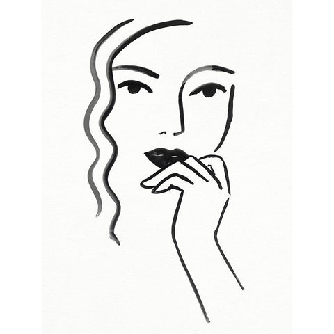 Athene II Gold Ornate Wood Framed Art Print with Double Matting by Borges, Victoria