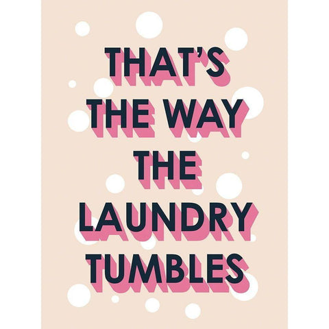 Laundry Typography II Black Modern Wood Framed Art Print with Double Matting by Borges, Victoria