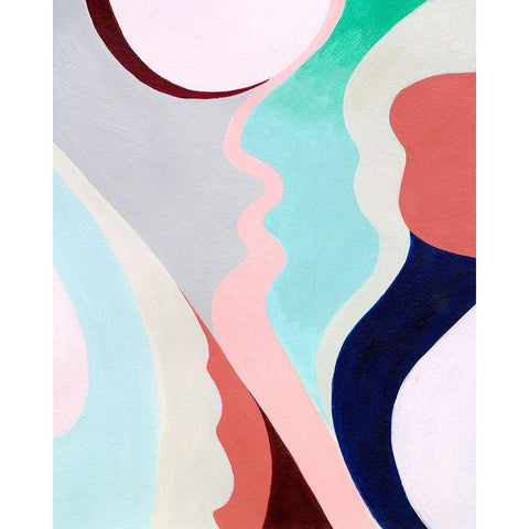 Pastel Highlands I Black Modern Wood Framed Art Print by Popp, Grace