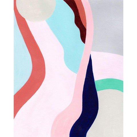 Pastel Highlands IV White Modern Wood Framed Art Print by Popp, Grace