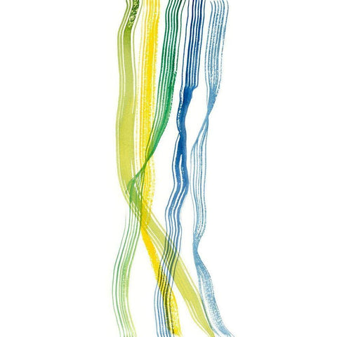 Ribboned I White Modern Wood Framed Art Print by Ludwig, Alicia