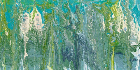 Molten Glass II Black Ornate Wood Framed Art Print with Double Matting by Ludwig, Alicia