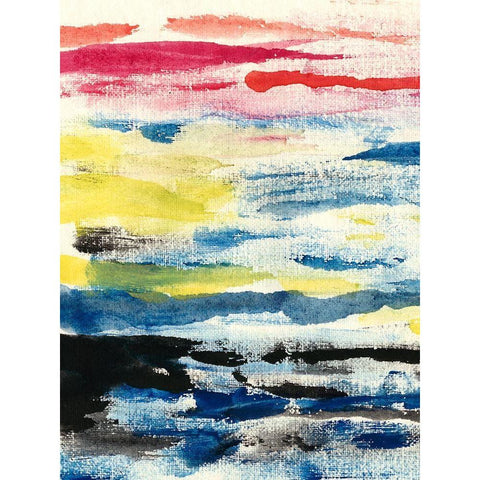 Partly Sunny I Black Modern Wood Framed Art Print by Ludwig, Alicia