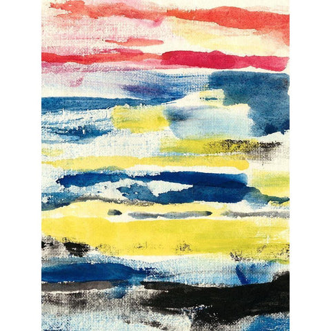 Partly Sunny II Black Modern Wood Framed Art Print by Ludwig, Alicia