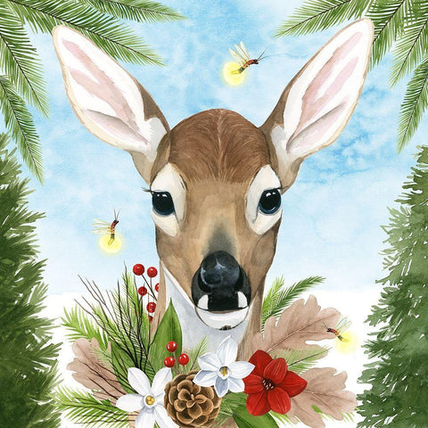 Forest Christmas I Black Modern Wood Framed Art Print by Popp, Grace