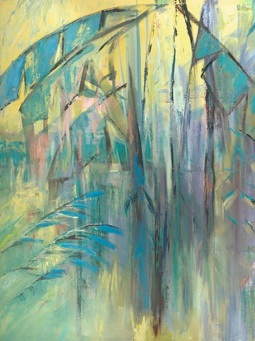 Pastel Jungle Spectrum I Black Ornate Wood Framed Art Print with Double Matting by Wilkins, Suzanne