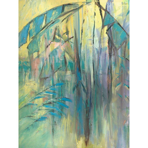 Pastel Jungle Spectrum I Black Modern Wood Framed Art Print with Double Matting by Wilkins, Suzanne