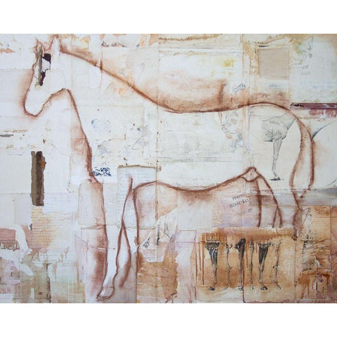 Practical Horse Keeper White Modern Wood Framed Art Print by Friedman, Susan