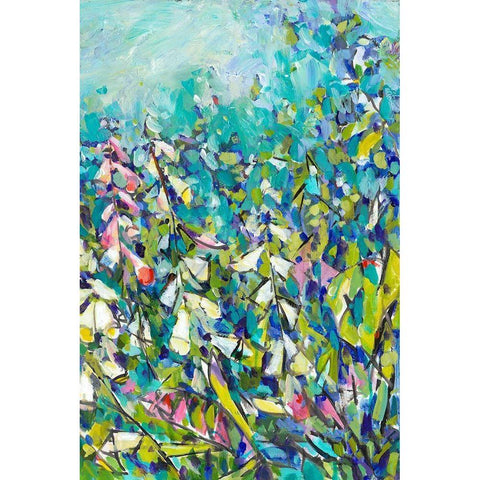 Joy in the Garden II Black Modern Wood Framed Art Print with Double Matting by Grim, Tara Funk