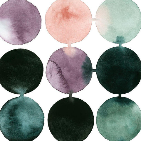 Seafoam Fizz III Black Modern Wood Framed Art Print with Double Matting by Popp, Grace