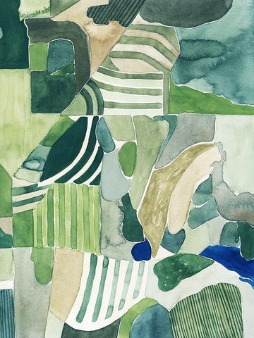 Going Home I White Modern Wood Framed Art Print with Double Matting by Popp, Grace