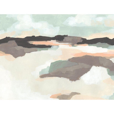 Dreaming Fields I Black Modern Wood Framed Art Print by Vess, June Erica