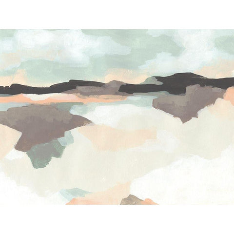 Dreaming Fields II Black Modern Wood Framed Art Print by Vess, June Erica