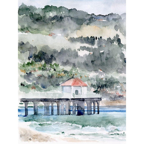 Palos Verdes I White Modern Wood Framed Art Print by Parker, Jennifer Paxton