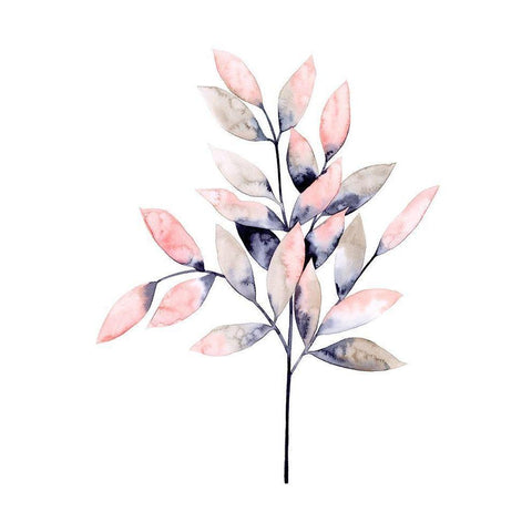 Midnight Branch I White Modern Wood Framed Art Print by Popp, Grace